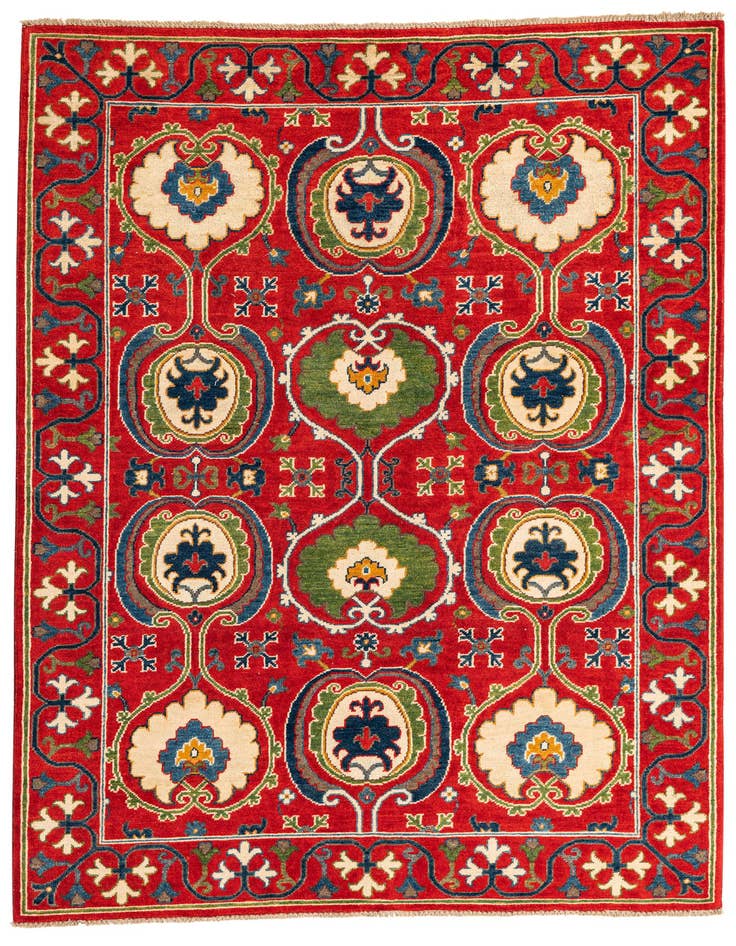Detail image of 5' x 7' Hand Knotted Kazak Rug