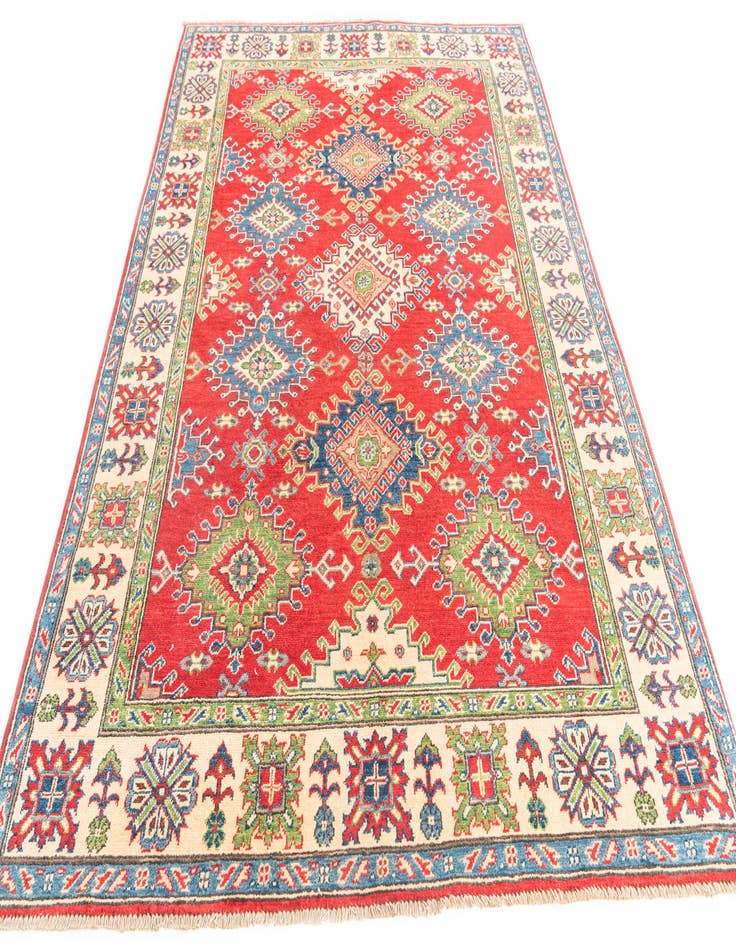 Detail image of 5' 7 x 8'  Hand Knotted Kazak Rug