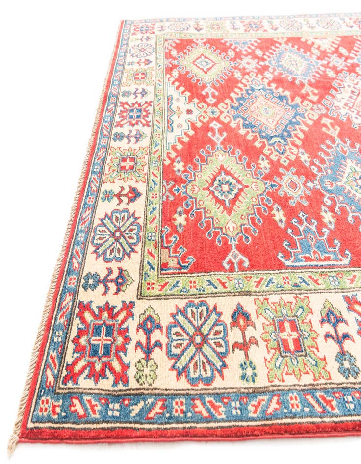 Detail image of 5' 7 x 8'  Hand Knotted Kazak Rug