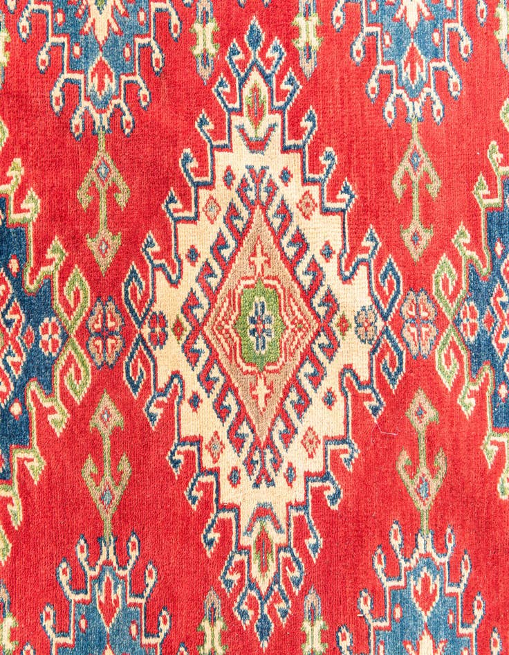 Detail image of 5' 7 x 8'  Hand Knotted Kazak Rug