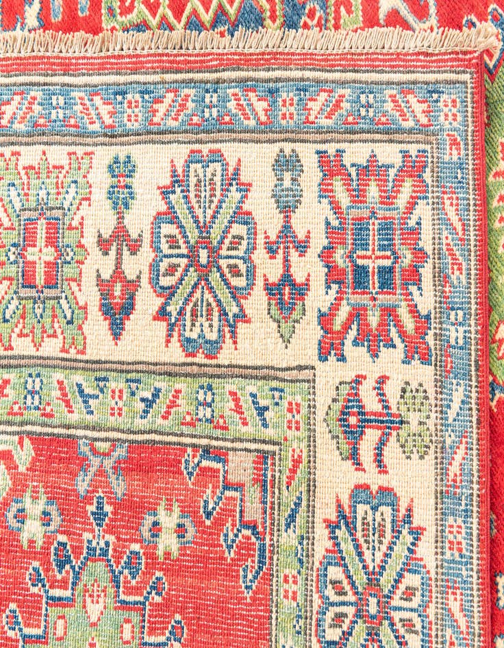 Detail image of 5' 7 x 8'  Hand Knotted Kazak Rug