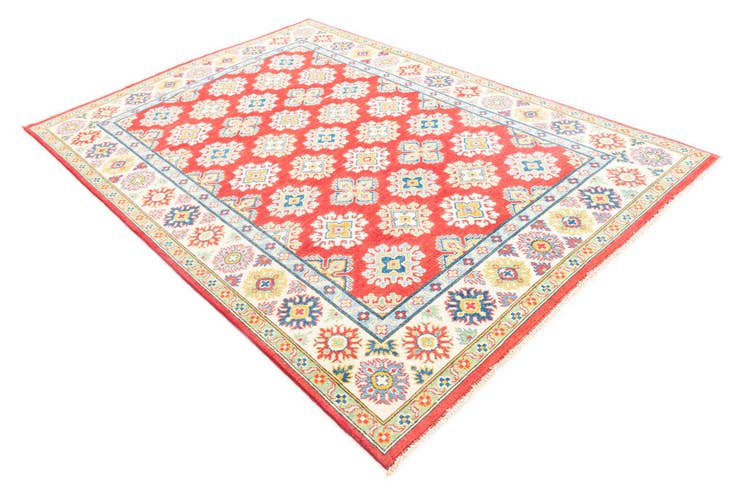 Detail image of 5' 6 x 8' Hand Knotted Kazak Rug
