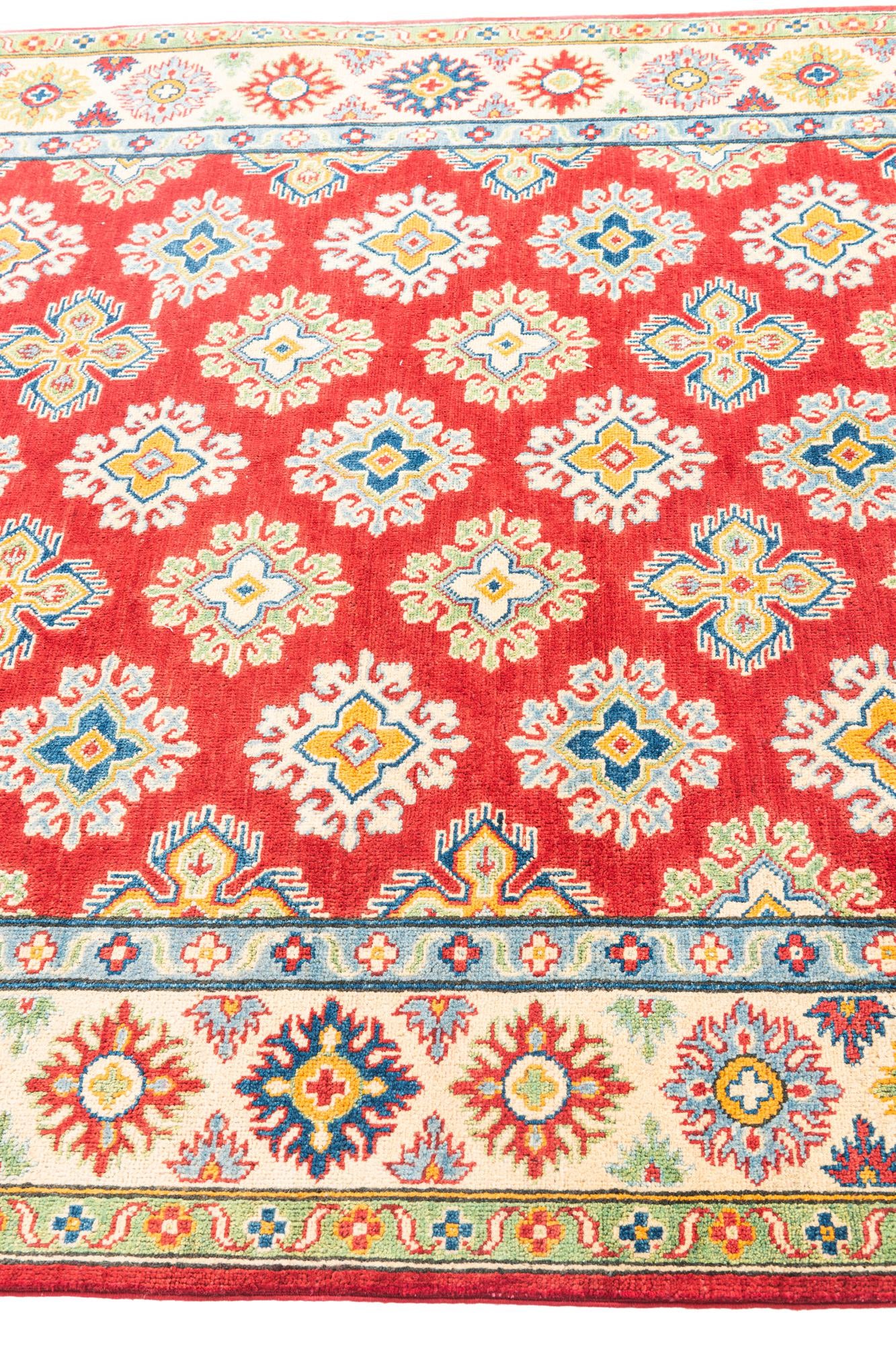 5' 6 x 8' Hand Knotted Kazak Rug
