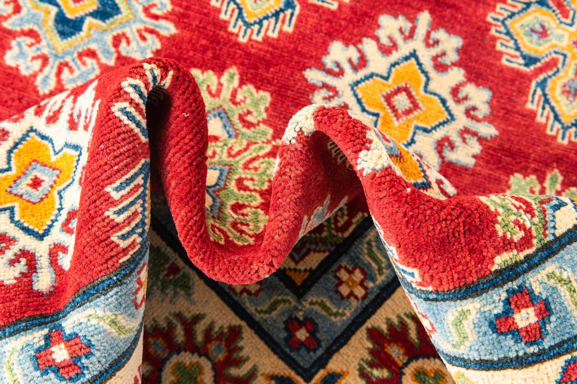 5' 6 x 8' Hand Knotted Kazak Rug