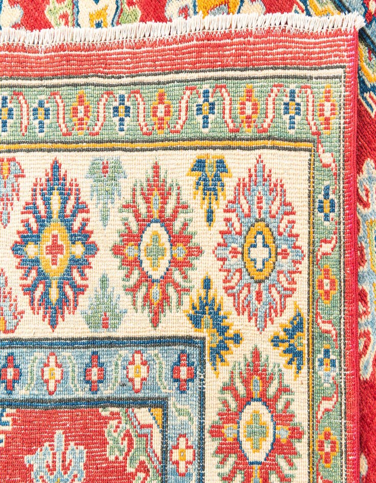 Detail image of 5' 6 x 8'  Hand Knotted Kazak Rug