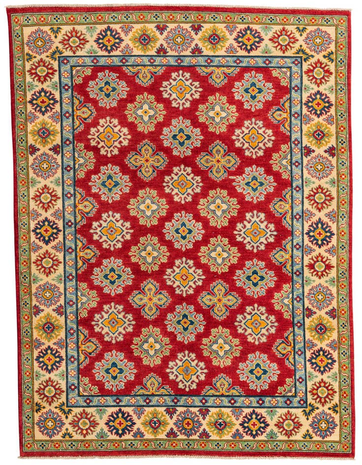 Detail image of 5' 6 x 8' Hand Knotted Kazak Rug