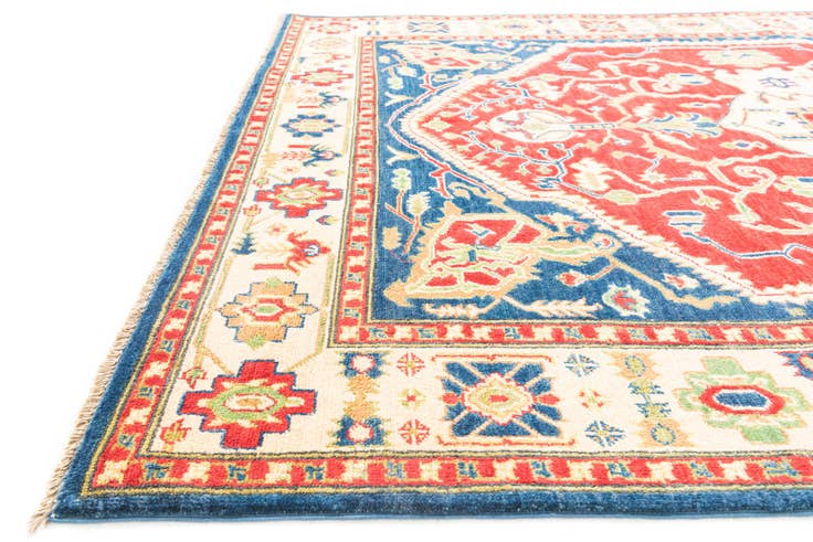 Detail image of 5' 7 x 8' Hand Knotted Kazak Rug