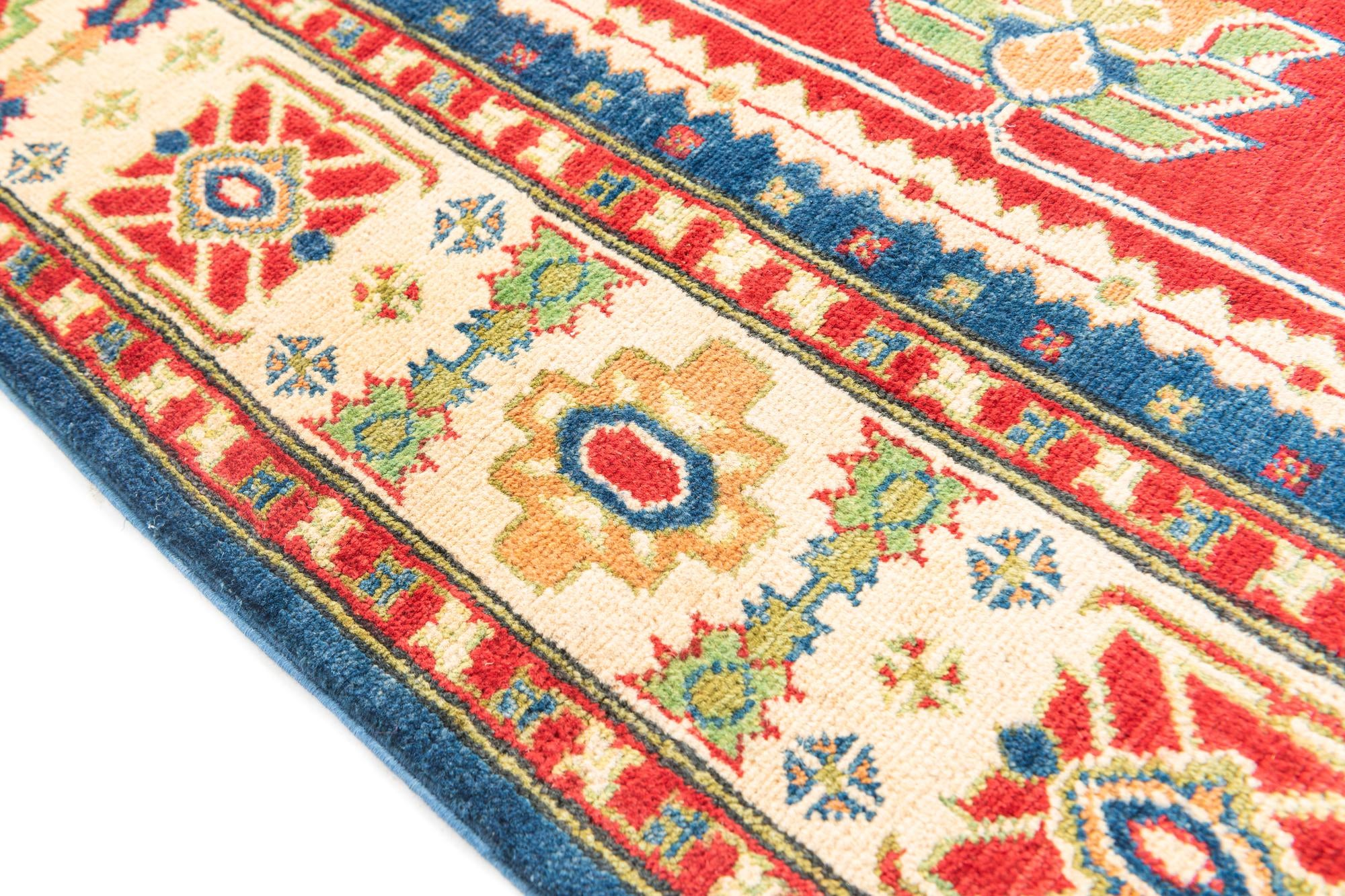 5' 7 x 8' Hand Knotted Kazak Rug