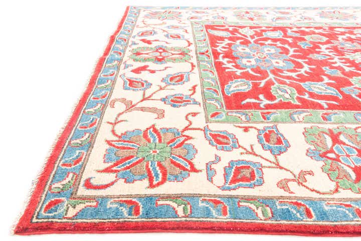 5' 7 x 8' Hand Knotted Kazak Rug