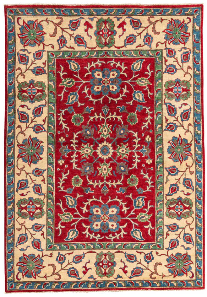 Detail image of 5' 7 x 8' Hand Knotted Kazak Rug
