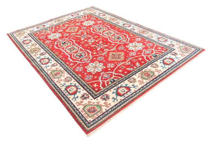Detail image of 5' 8 x 7' 9 Hand Knotted Kazak Rug