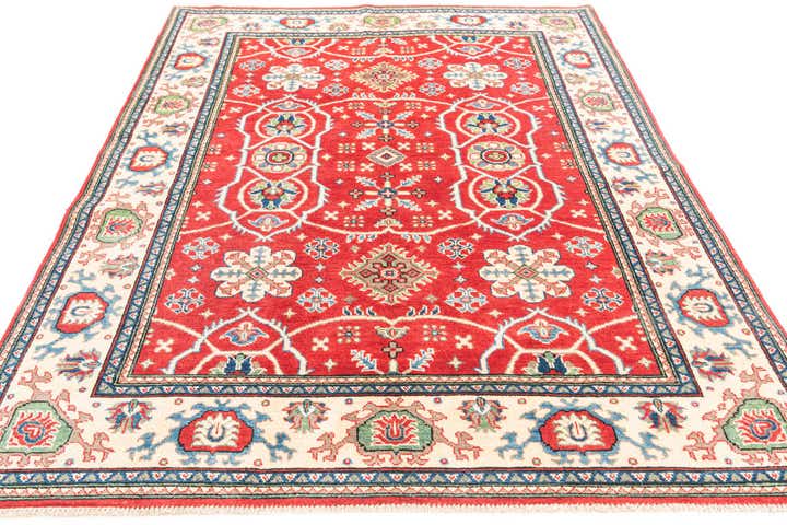 5' 8 x 7' 9 Hand Knotted Kazak Rug