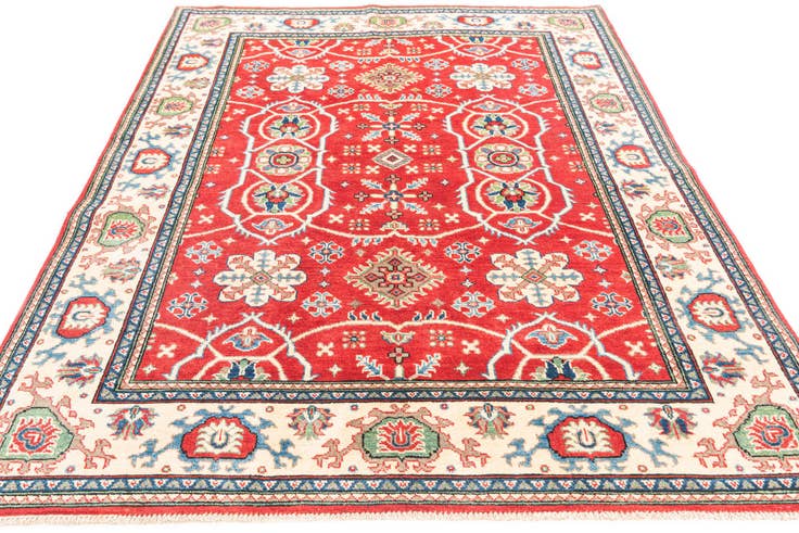 Detail image of 5' 8 x 7' 9 Hand Knotted Kazak Rug