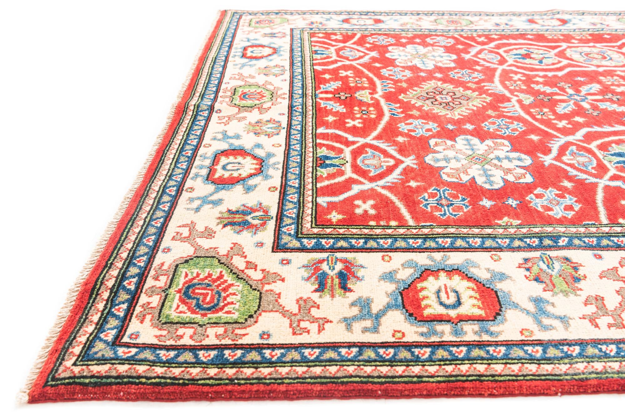 5' 8 x 7' 9 Hand Knotted Kazak Rug