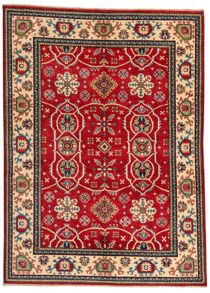 5' 8 x 7' 9 Hand Knotted Kazak Rug