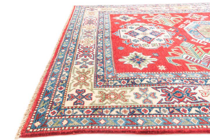 5' 5 x 7' 9 Hand Knotted Kazak Rug