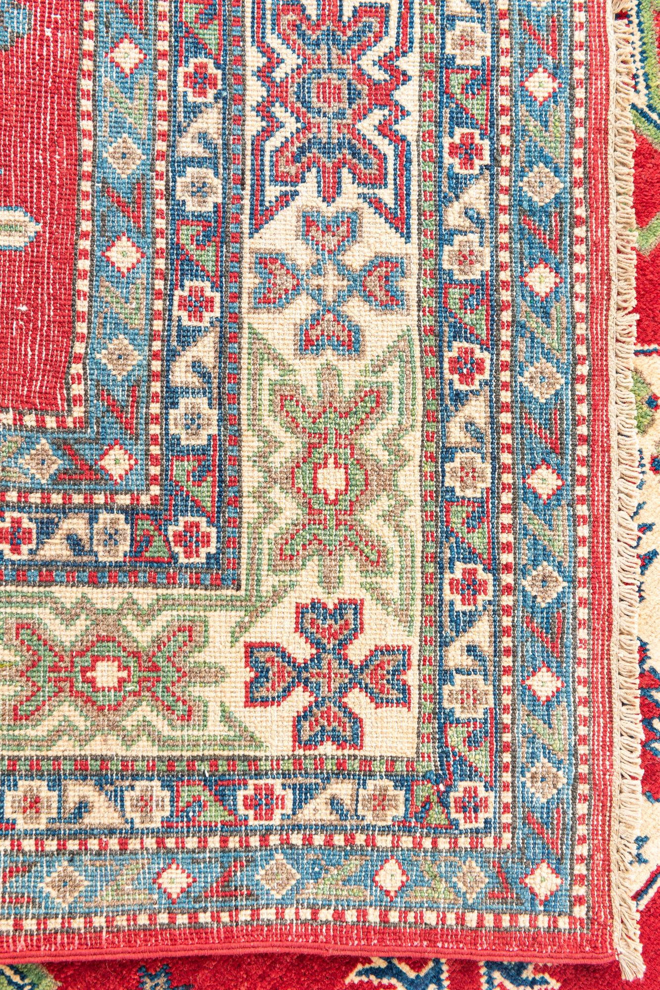 165cm x 235cm anudado a mano Kazak Alfombra