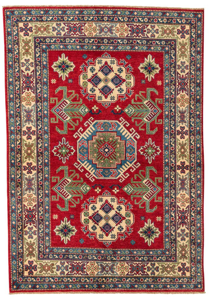5' 5 x 7' 9 Hand Knotted Kazak Rug