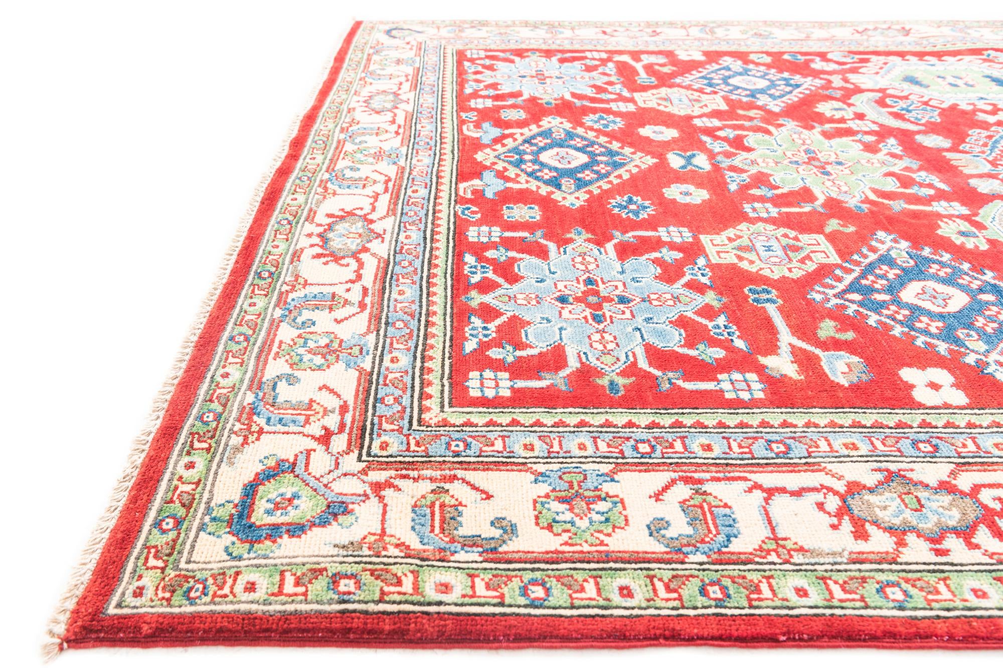 5' 6 x 8' 1 Hand Knotted Kazak Rug