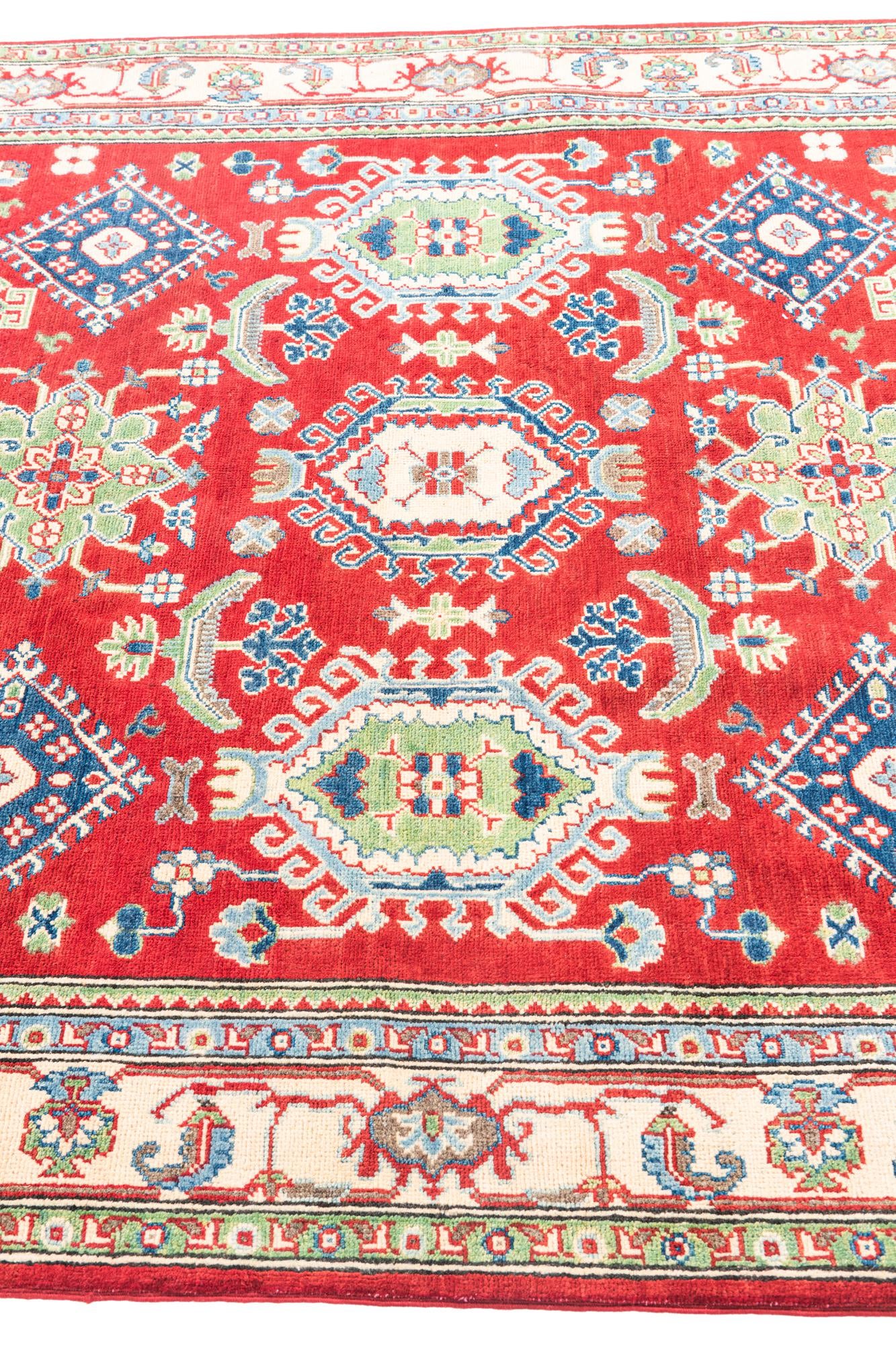 5' 6 x 8' 1 Hand Knotted Kazak Rug