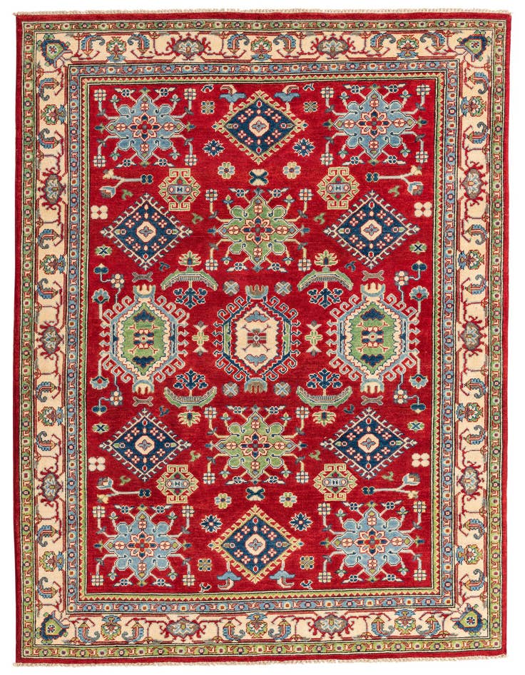 Detail image of 5' 6 x 8' 1 Hand Knotted Kazak Rug