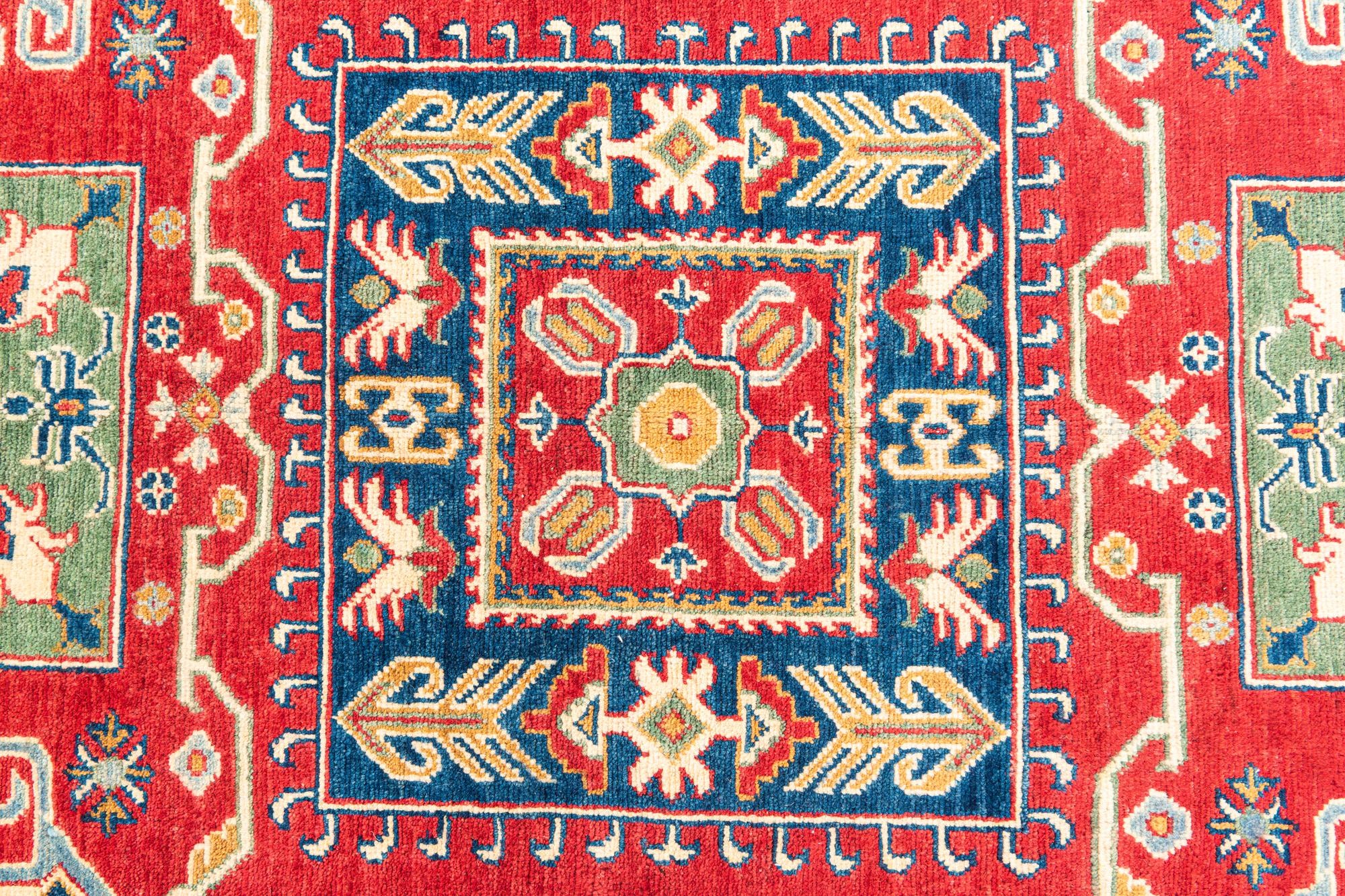 5' 8 x 8' Hand Knotted Kazak Rug