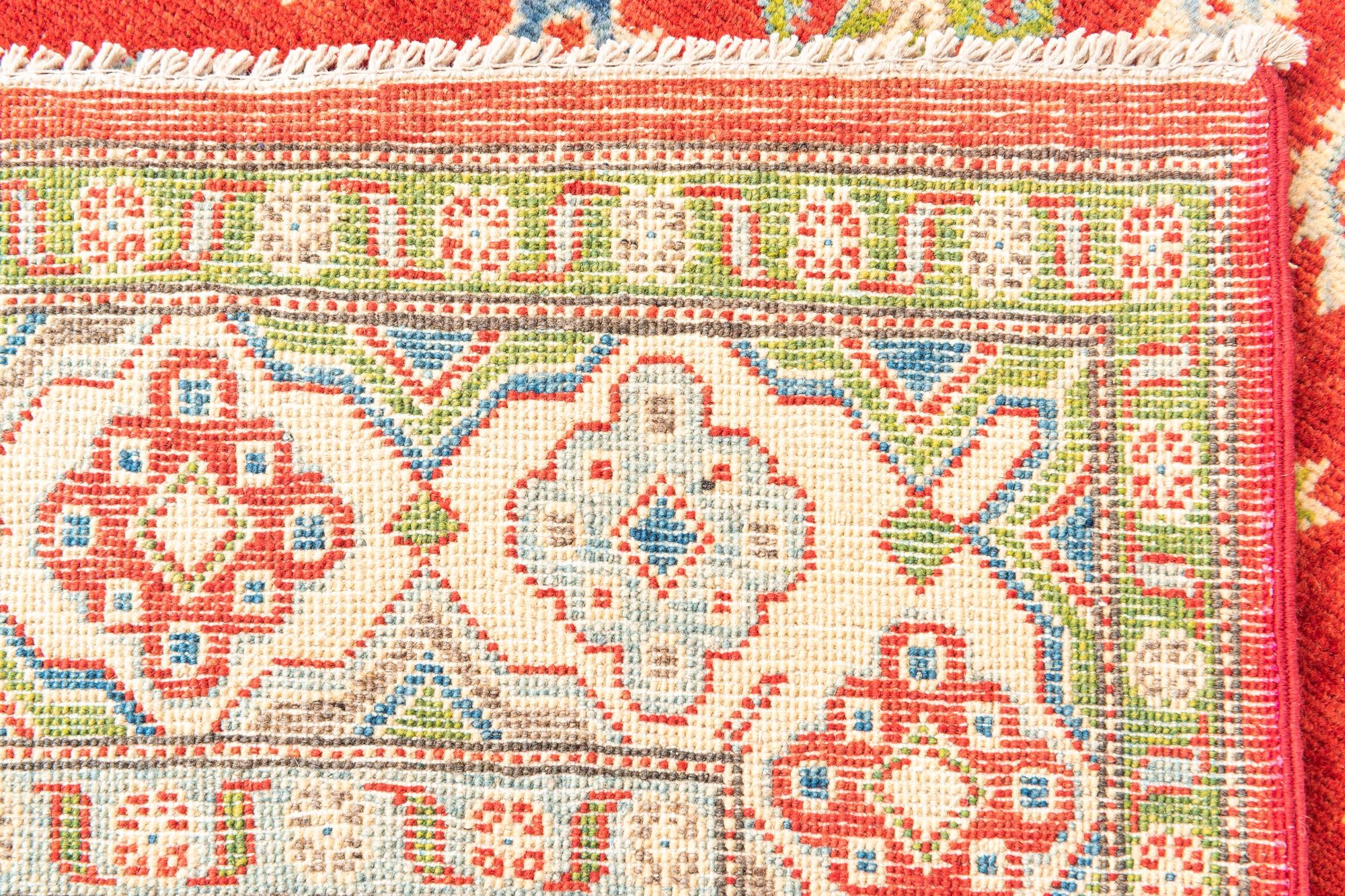 5' x 7' 8 Hand Knotted Kazak Rug