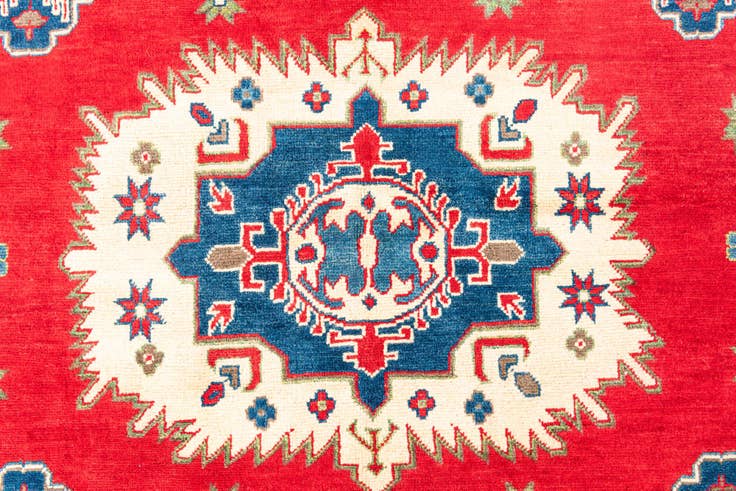 Detail image of 5' 7 x 8' 3 Hand Knotted Kazak Rug