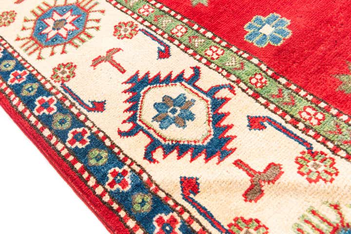 5' 7 x 8' 3 Hand Knotted Kazak Rug