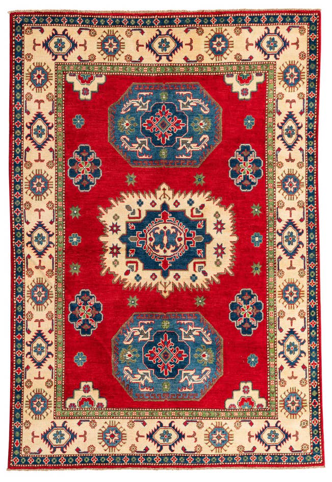 Detail image of 5' 7 x 8' 3 Hand Knotted Kazak Rug