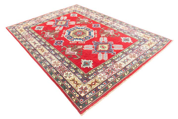 5' 9 x 8' Hand Knotted Kazak Rug