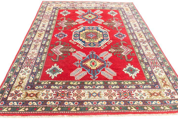 5' 9 x 8' Hand Knotted Kazak Rug