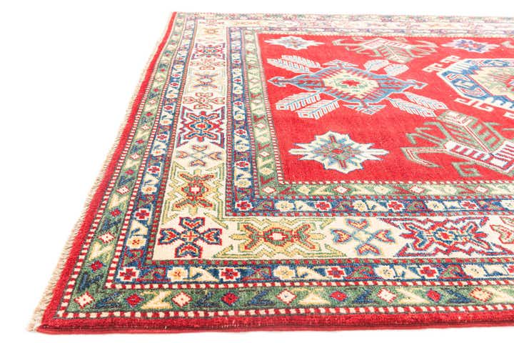 5' 9 x 8' Hand Knotted Kazak Rug