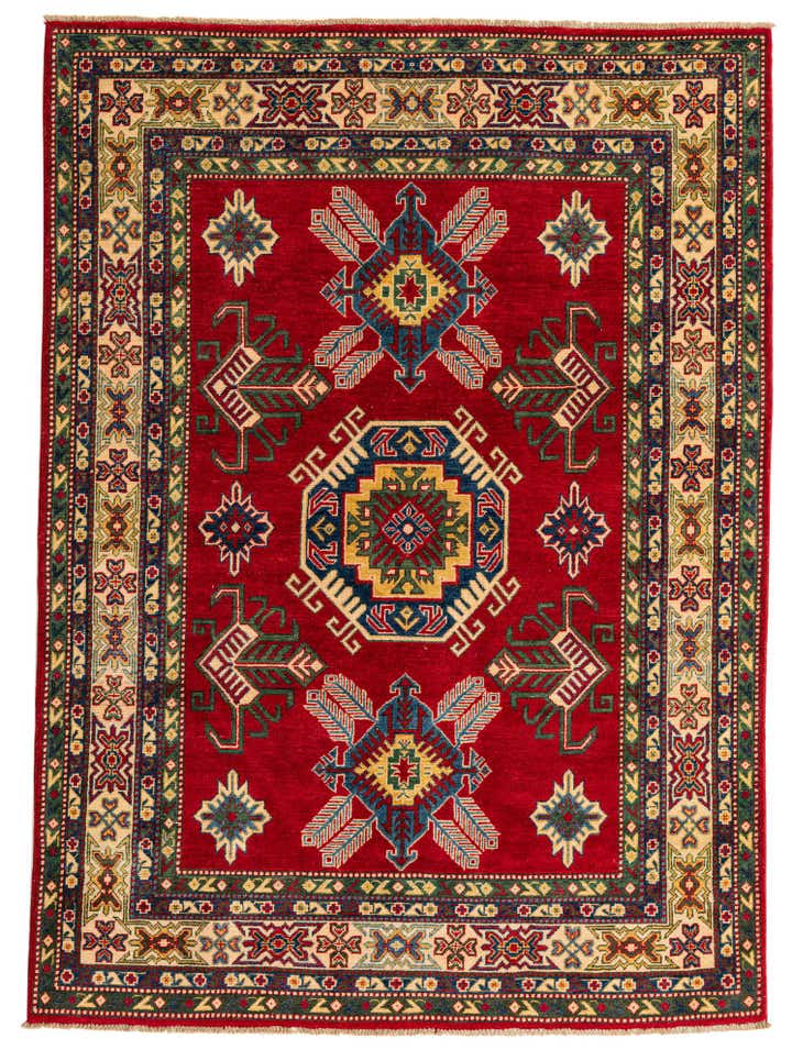 5' 9 x 8' Hand Knotted Kazak Rug