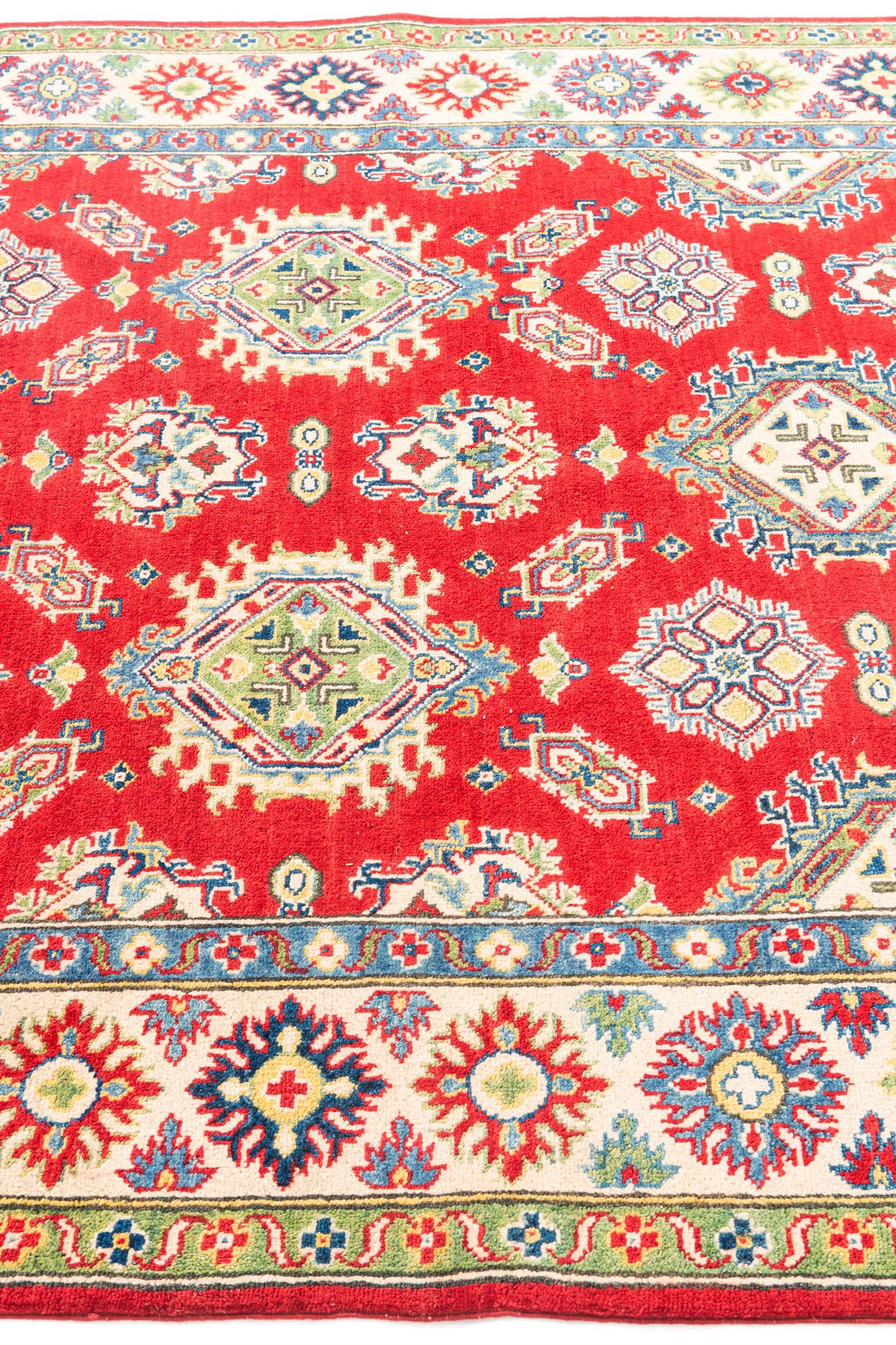 5' 8 x 8' Hand Knotted Kazak Rug