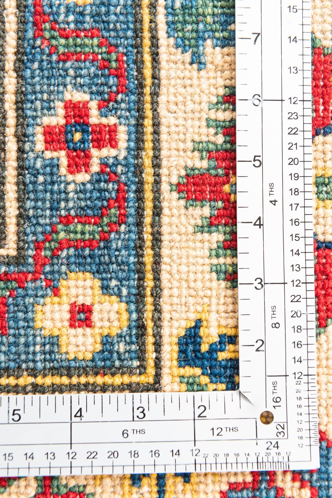 5' 8 x 8' Hand Knotted Kazak Rug