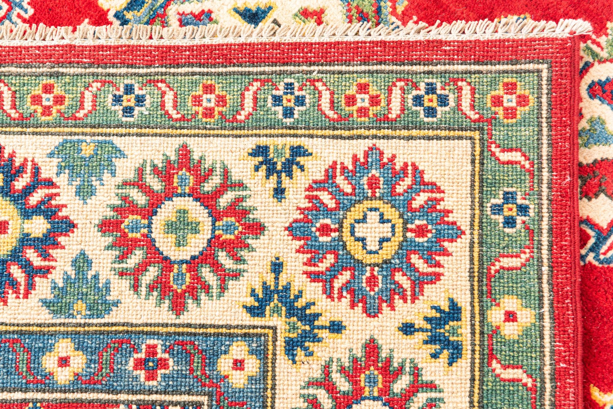 5' 8 x 8' Hand Knotted Kazak Rug