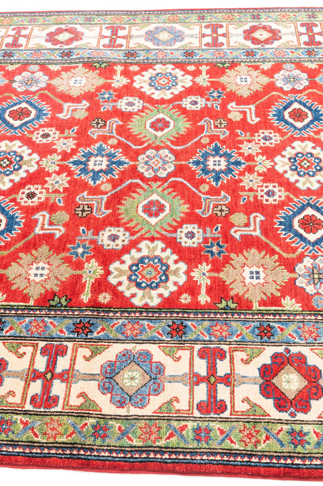 5' 7 x 8' Hand Knotted Kazak Rug