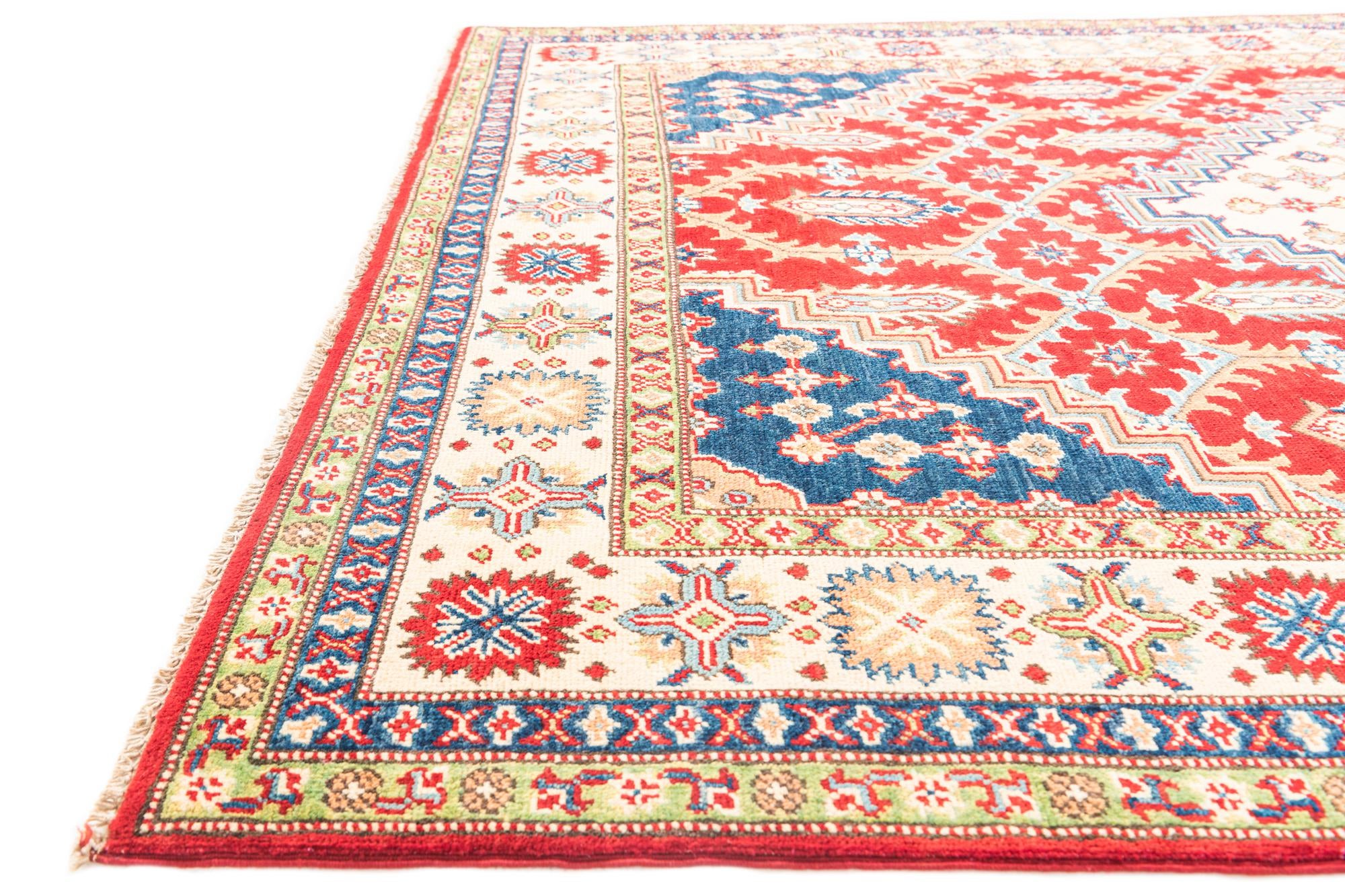 5' 7 x 8' Hand Knotted Kazak Rug