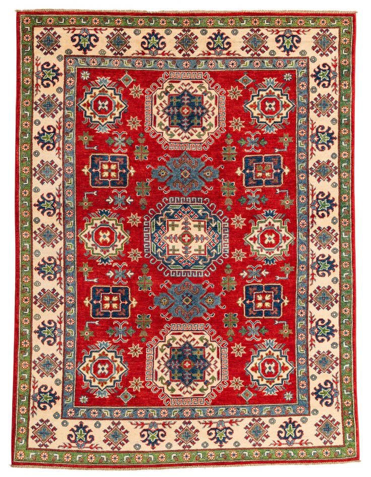 Detail image of 5' 5 x 8' Hand Knotted Kazak Rug