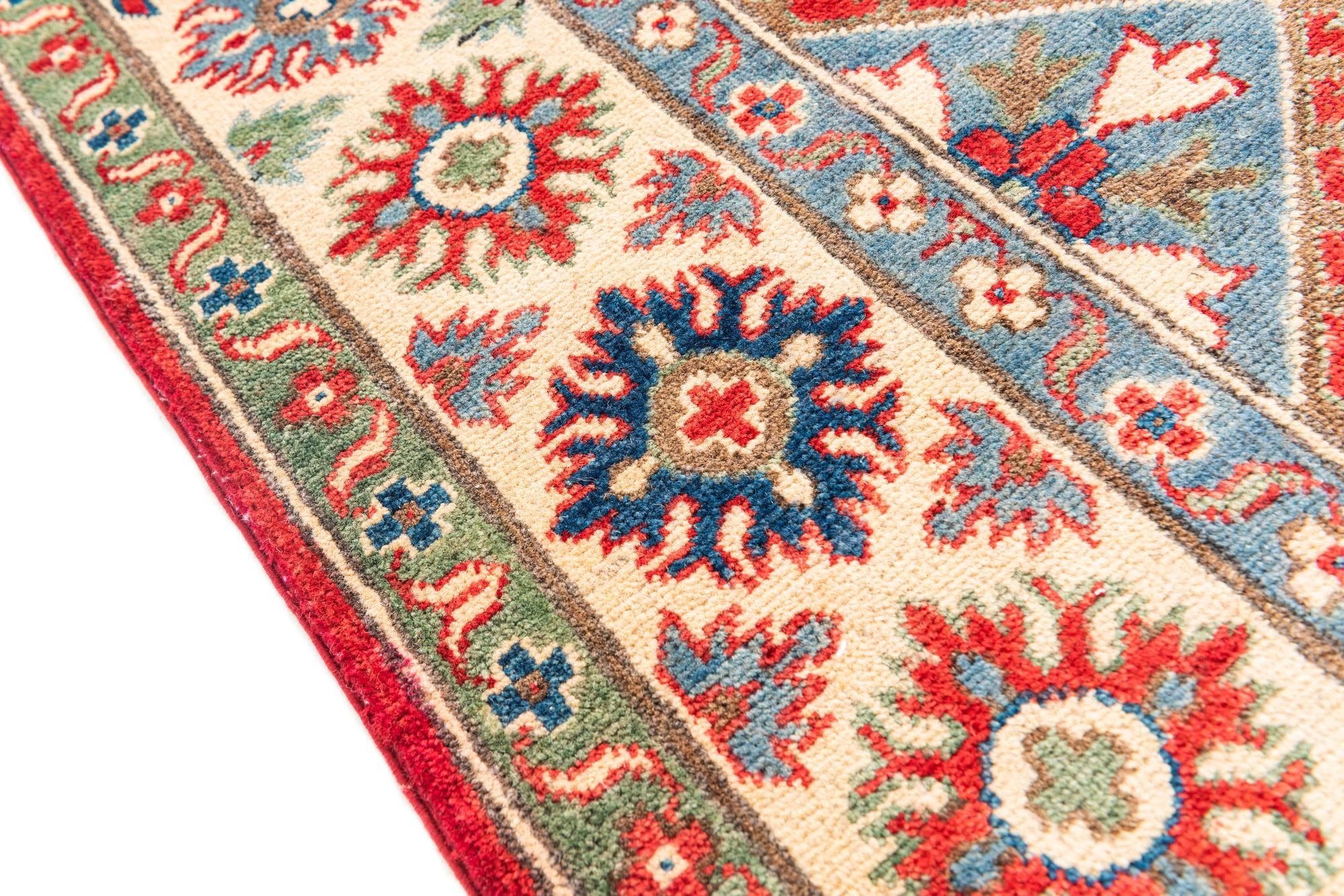 5' 10 x 8' Hand Knotted Kazak Rug