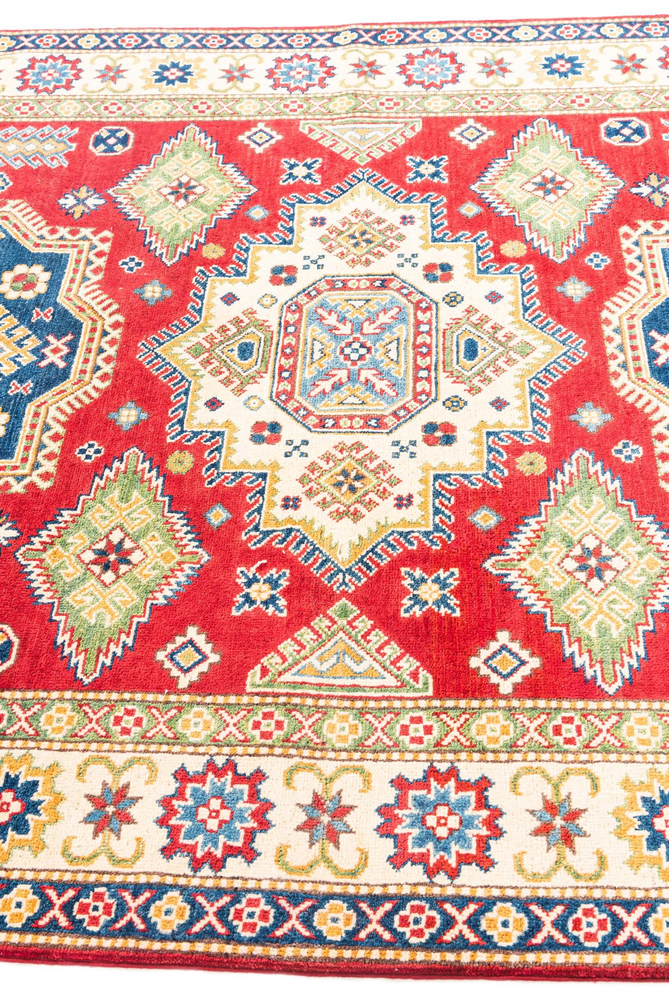 5' 8 x 8' 2 Hand Knotted Kazak Rug