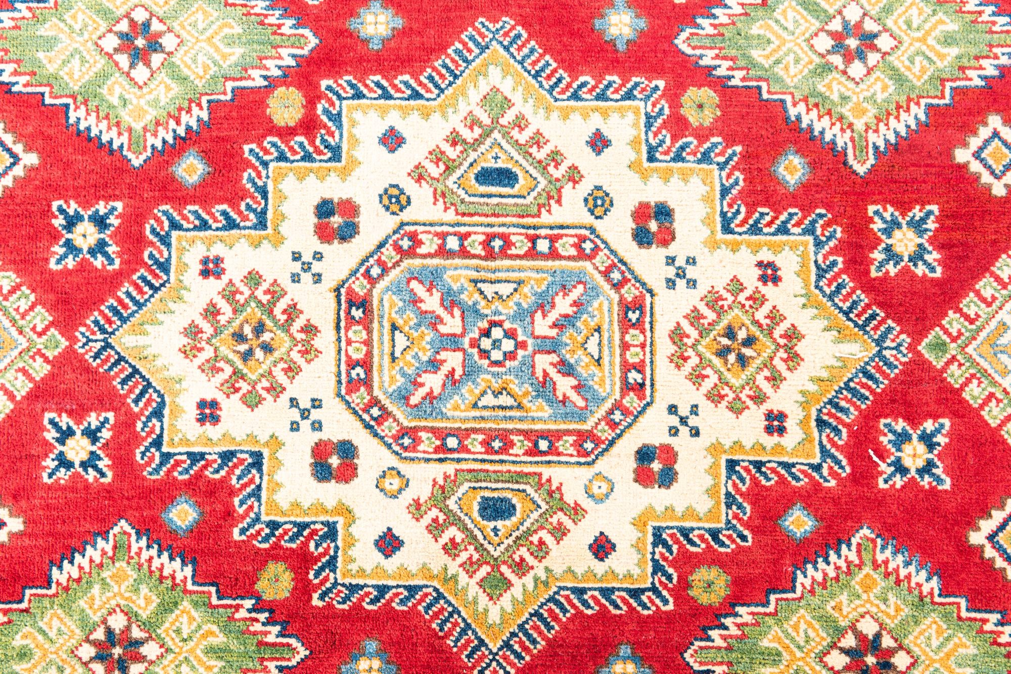 5' 8 x 8' 2 Hand Knotted Kazak Rug