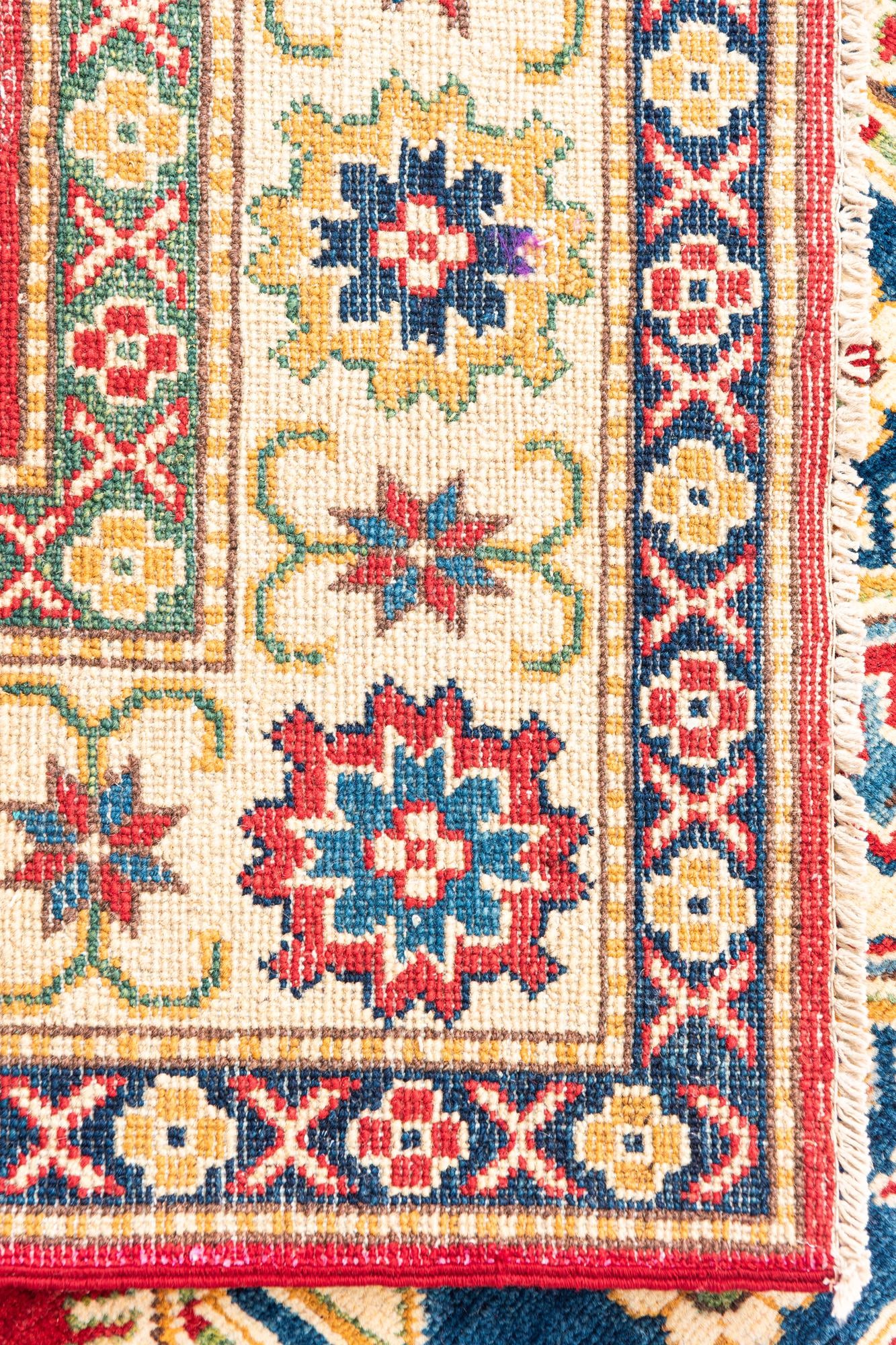 5' 8 x 8' 2 Hand Knotted Kazak Rug