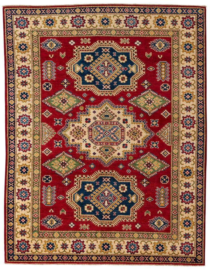 Detail image of 5' 8 x 8' 2 Hand Knotted Kazak Rug