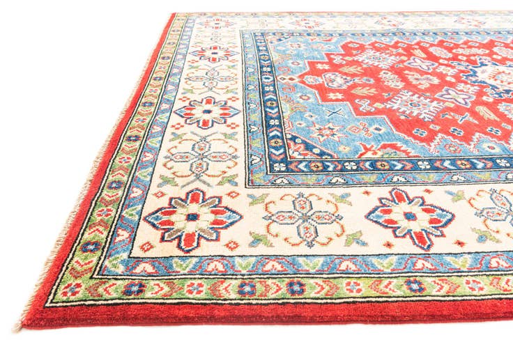 Detail image of 5' 7 x 7' 10 Hand Knotted Kazak Rug