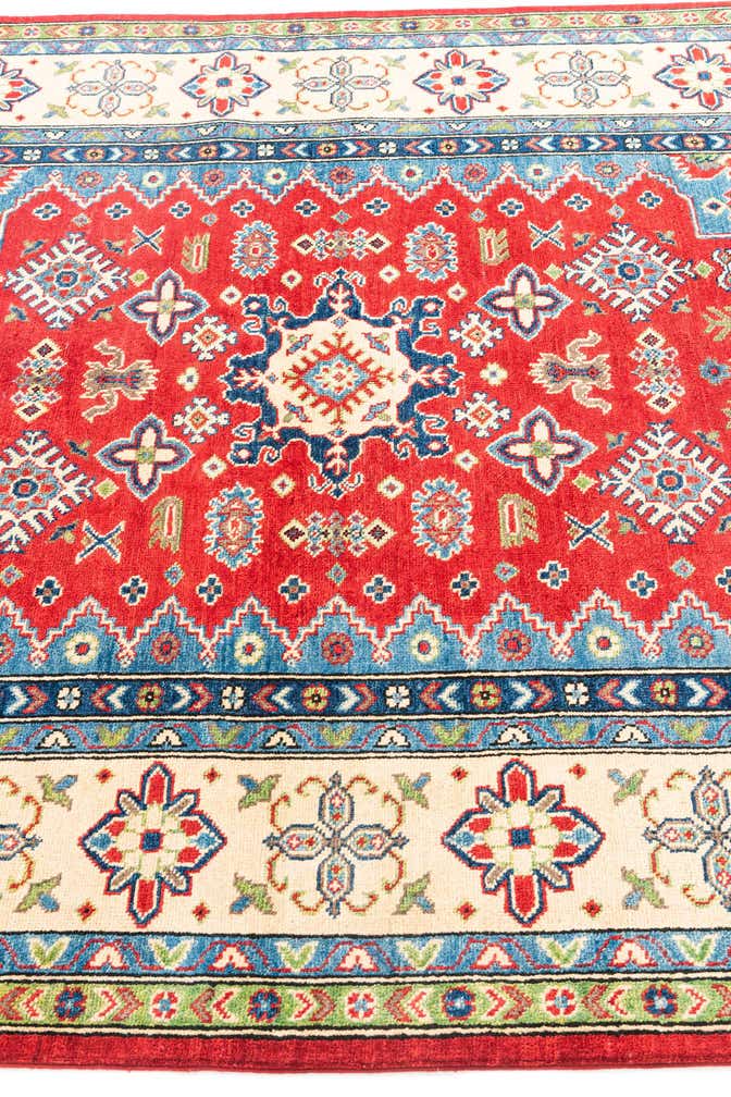 5' 7 x 7' 10 Hand Knotted Kazak Rug