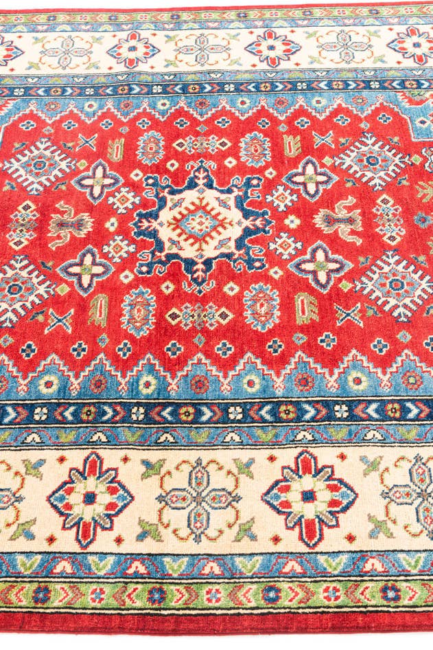 Detail image of 5' 7 x 7' 10 Hand Knotted Kazak Rug