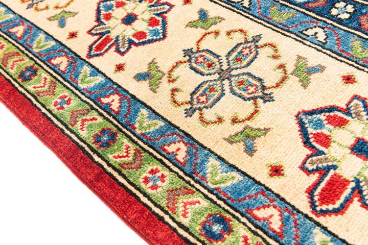 5' 7 x 7' 10 Hand Knotted Kazak Rug