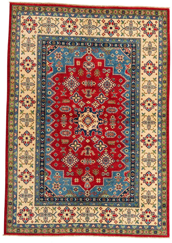 5' 7 x 7' 10 Hand Knotted Kazak Rug